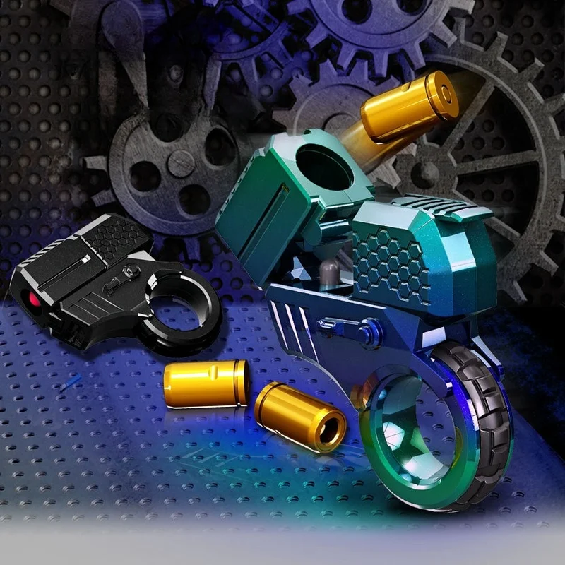 Alloy Gun Fidget Ring Edc Fidget Spinner Metal Hand Spinner Adult Fidget Toys Adhd Tool Anxiety Stress Relief Toys Gifts