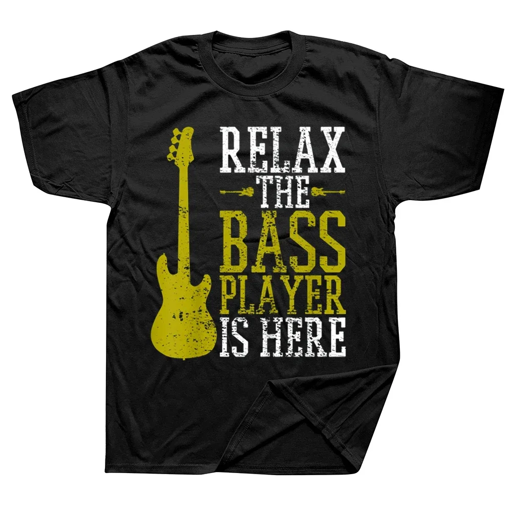 Lustige Bass Player Gitarre Gitarrist Musik Schule Vintage T Shirts Streetwear Kurzarm Geburtstag Geschenke Sommer Stil T-shirt