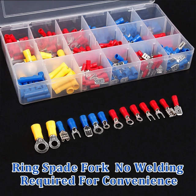 ชุดขั้วต่อสายไฟแบบหุ้มฉนวน ตัวผู้ ตัวเมีย แบบจีบเย็น แบบจีบหลากหลายชนิด ชุดขั้วต่อแบบปลายแบน 1