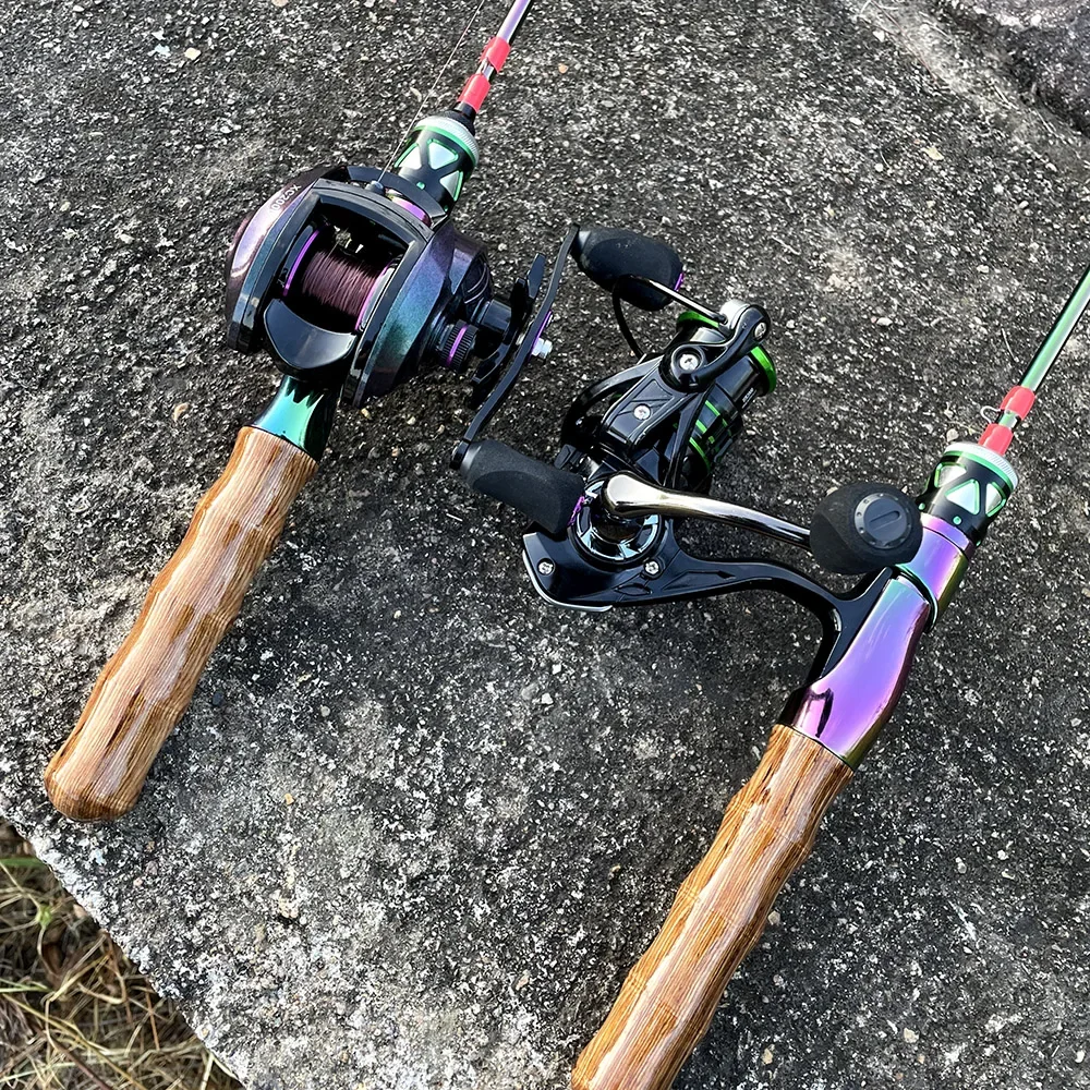 Stream UL Fishing Rod 2 Section Spinning/Casting Micro Fishing Rod Soft Solid Tip High Carbon Lure Rod High Tough 1.68M/1.8M