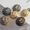 20PCS/Lot Fashion Metal  Lion Head Button British College Style Retro Suit Coat Windbreaker Shirt Hand-stitched Button Decorativ 1