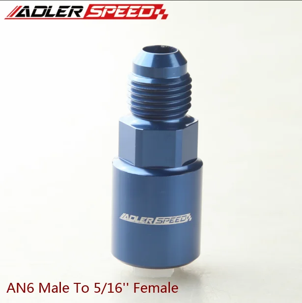 ADLERSPEED AN6-5/16 AN-6-3/8 AN8-3/8 암 빠른 연결 연료 라인 레일 어댑터, 파란색