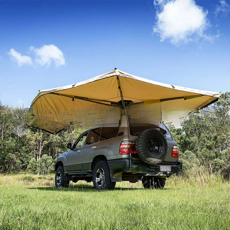 

4wd Outdoor Camping Car Shelter 270 Degree Foxwing Awning Retractable Car Awning 270 Awning freestanding