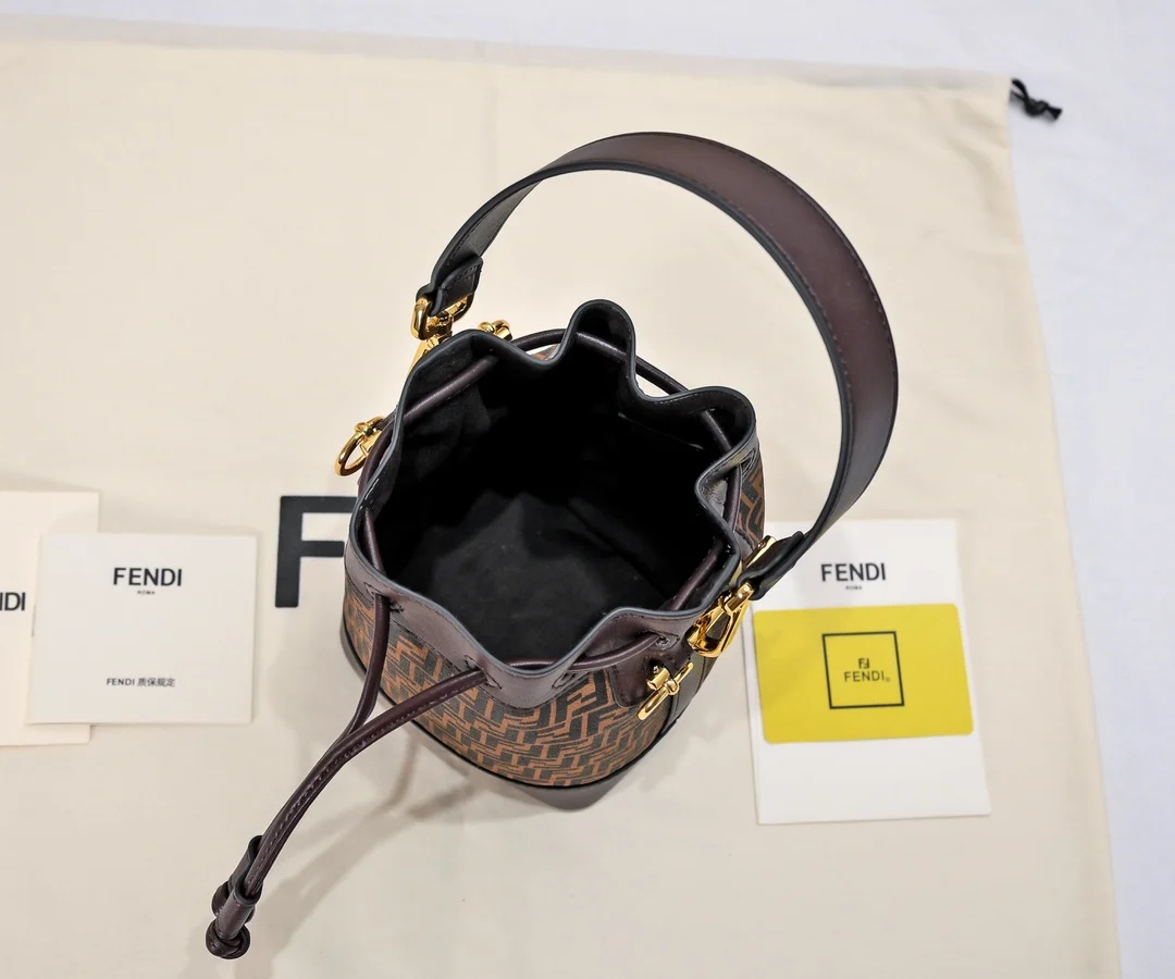 Fendi style copy1:1 new handbag bucket bag hundred crossbody
