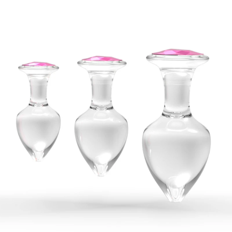 Spina anale di cristallo Giocattoli del sesso Giochi per adulti Dildo Spina BDSM Prodotto Sex Shop Spina anale Butt Plug_voghion.com