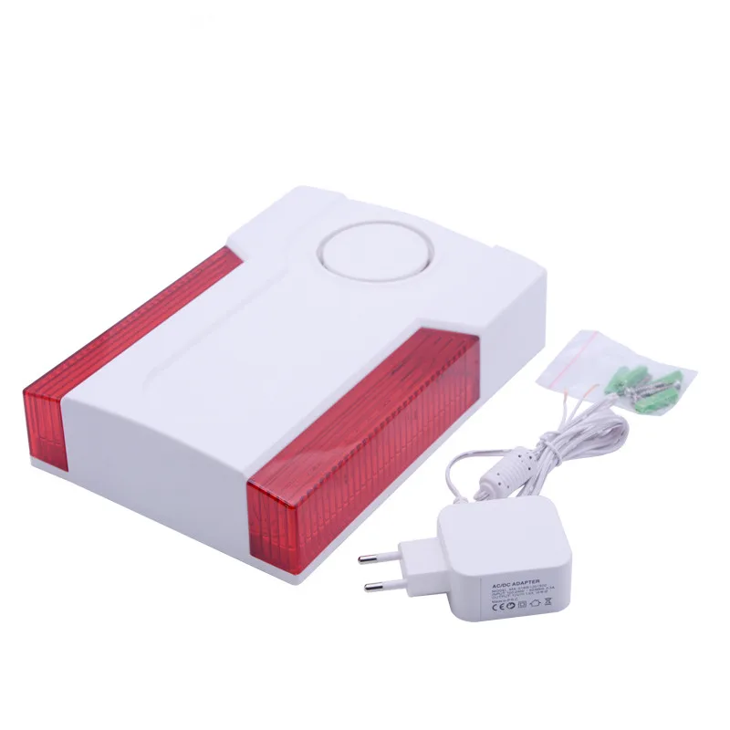 

MD-334R Outdoor MEIAN Wireless Sound&Flash Light Alarm Siren 120dB 433/868mhz Waterproof Strobe Dual Siren Alarm Security System