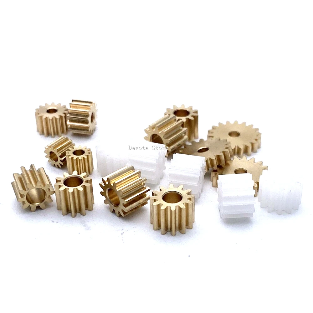 0.5M 8/9/10/11/12/13/14/15/18 Teeth DIY Motor Plastic gear 0.5/2/3MM Hole Diameter
