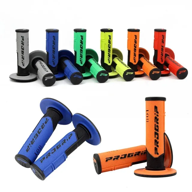 7/8 "22 24mm Motorcycle Grips Handle Bar For KTM YAMAHA Universal Pit Bike Motocross Motorbike Rubber GEL Domino Grip 6 Colors