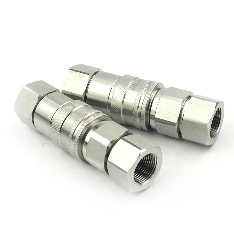 Conector o Hidráulico Liso da Tubulação do Óleo da Linha Interna do Martelo de Quebra da Máquina Escavadora do Conector Rápido da Prova do Escapamento de Alta Pressã
