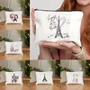 Paris Eiffel Tower Printing  Makeup Bag Travel Neceser Toiletry Organizer Pouch Female Canvas Zipper Cosmetic Bags Best Gift 1