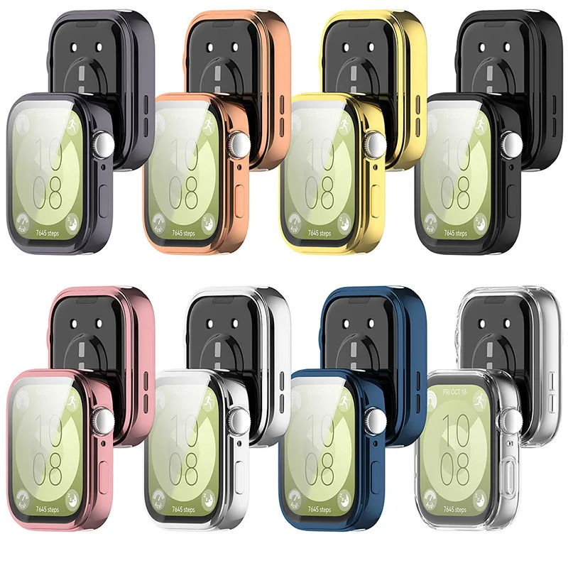 Enhanced Silicone Watch Strap with Case and Screen Protector