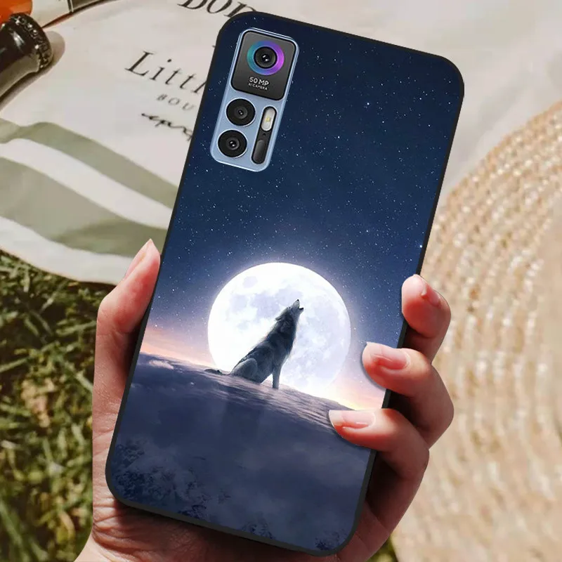 Wolf Lion Shockproof Black Silicone Phone Case Cover