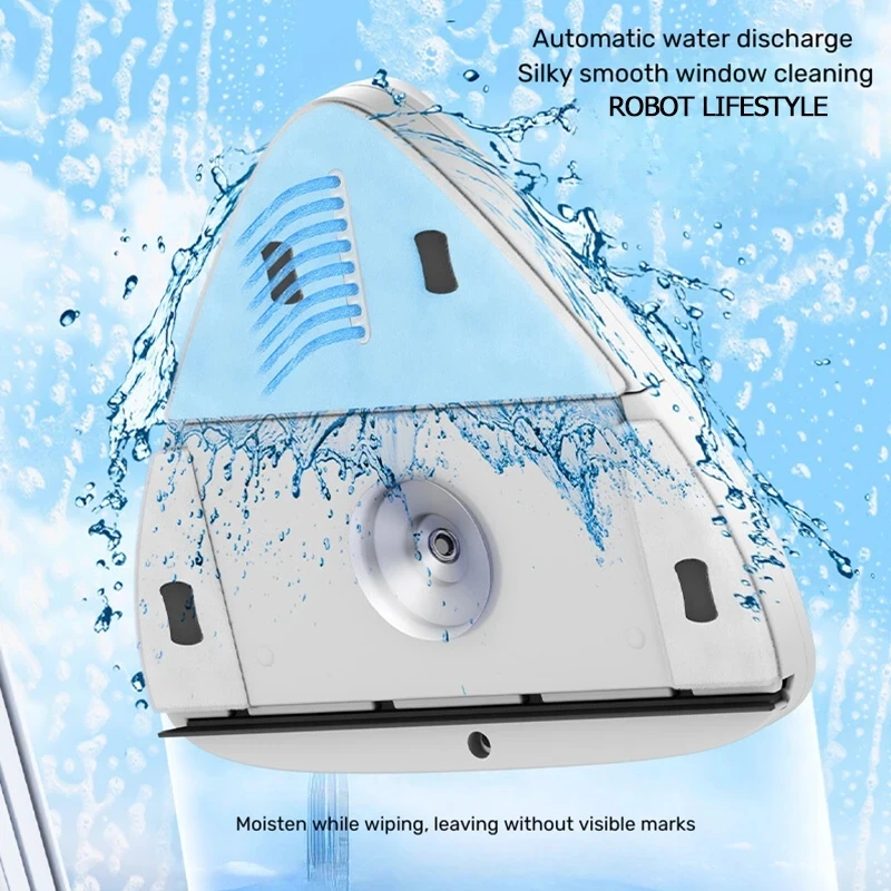 Magnetic Window Cleaner Double Glass Water Anti Pinch Automatic Water Outlet Glass Wiper Adjustable Super Strong Magnet 3mm-35mm 4