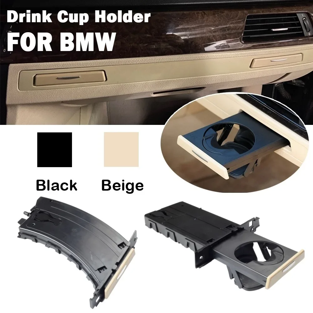 Black Retractable Cup Holder For BMW E90 E91 E92 E93 - Left Driver Side Replacement Part 12 thumbnail image