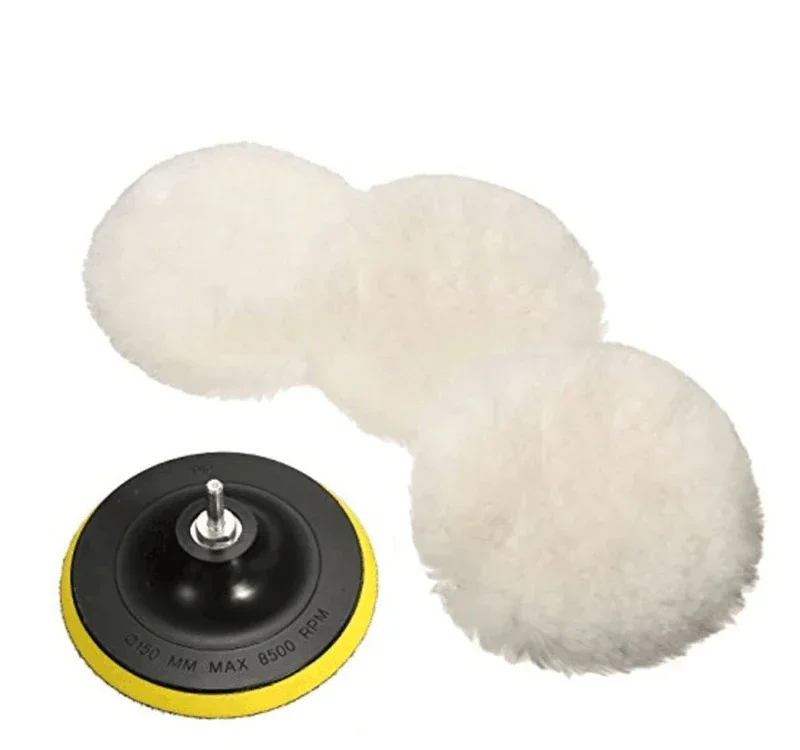 5PCS 3/4/5/6/7 inch Polishing Kit Polishing Pad Car Waxing Sponge Disk Wool Wheel Auto Paint Care Polisher Pads Car Gadget