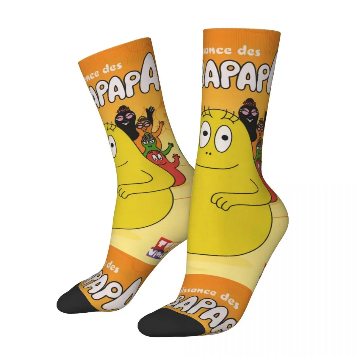 

Happy Funny Male Men Socks Harajuku Barbazoo Parent Child Animation Sock Polyester Les Barbapapa Family Graphic Women Socks