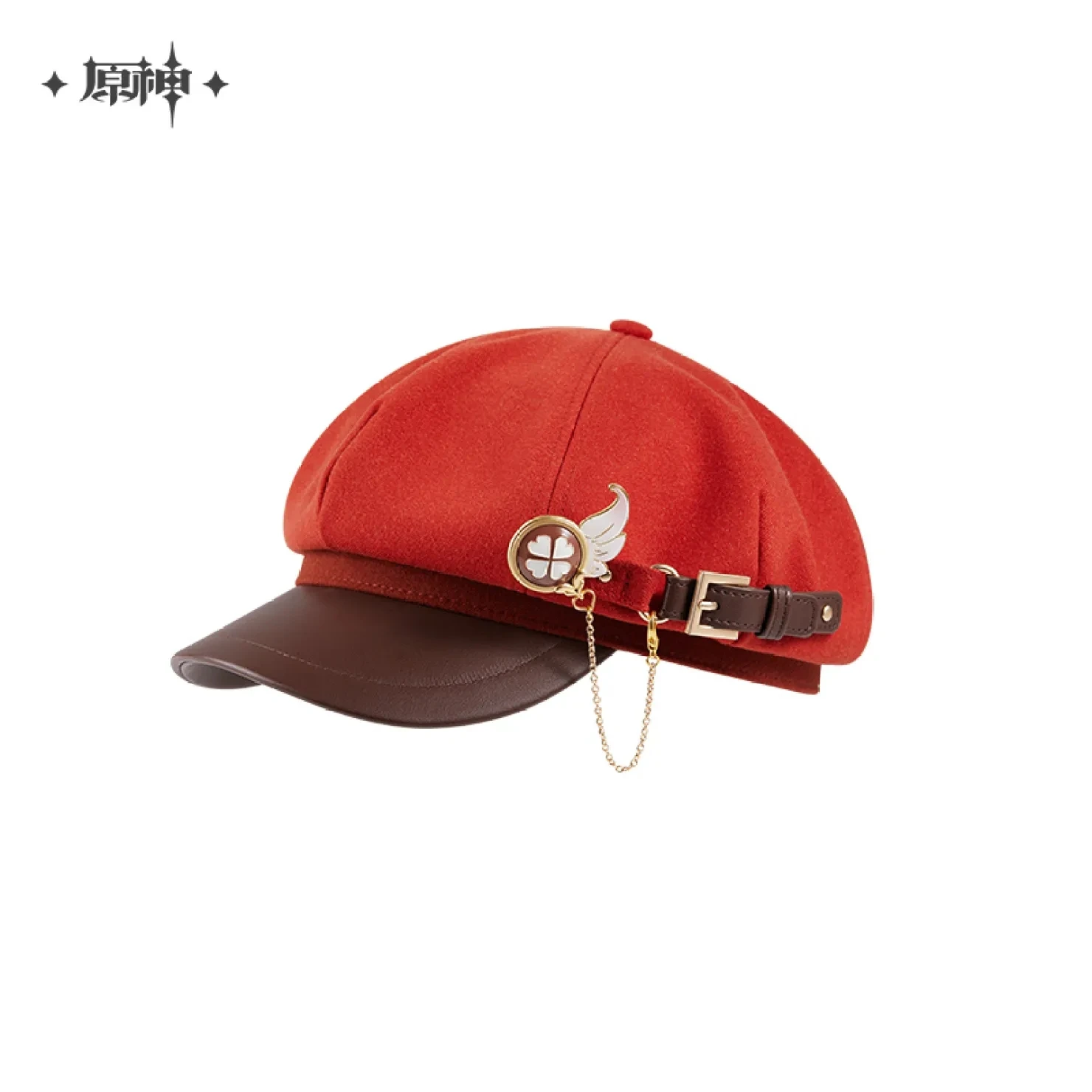 Genuine Anime Game Genshin Impact Cosplay Accessories Klee Octagonal Cap DODOCO Kawaii Beret 58CM Adjustable Hat Couple Gift