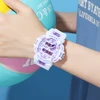 SMAEL Dual Time Sports Women Watch Quartz Student Wristwatches Fashion Female White Dual Time Digital Clock Lady Gift Auto Date 3