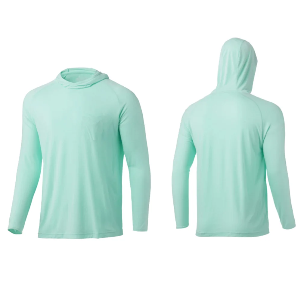 Fly Fishing Clothes Mens Long Sleeve Hoodie Jersey Uv Protection Quick Dry Tops