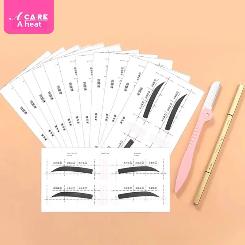 BE1S65 Eyebrow Trimming Tool Complete Shaping Eyebrow Device For Beginners Grooming Scissors Health Beauty