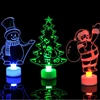 LED Mini Christmas nightlight Colourful Flashing Lights Snowman Lamp Christmas Ornament Birthday Party New Year's Decor Festive Lighting 1