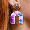N5KA 60Pcs Sublimation Blank Earrings Unfinished Teardrop Heat Transfer Earring Pendant with Earring Hook Jump Ring DIY Craft 4