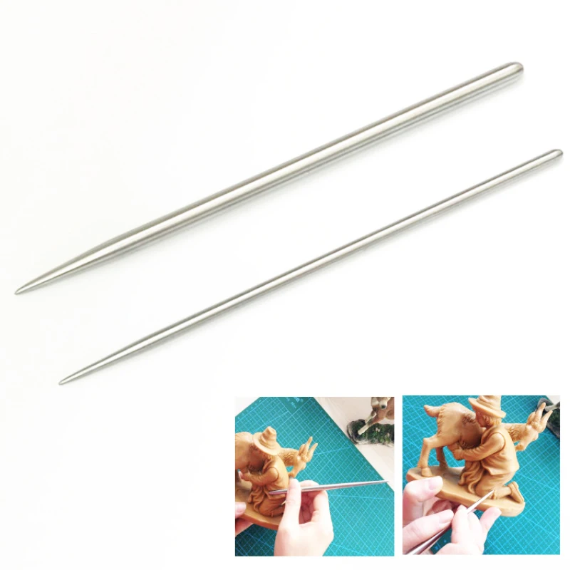 5-Piece Clay Sculpting Tools Set - Silicone & Stainless Steel Dual Ended, For Pottery & Crafts - View #2