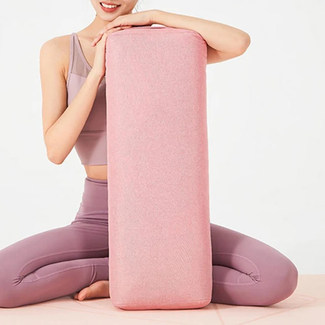 Yoga Bolster Meditation Cushion with Removable Washable Cover, with Carry  Handle
