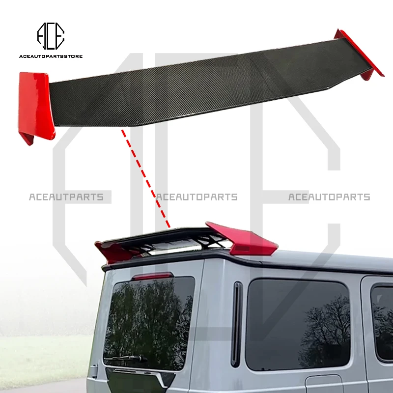 

G-Class W463a W464 To B900 Rocket Style Rear Spoiler For Benz G500 G63 2019+ Dry Carbon Fiber Car Rear Wing Body Kit