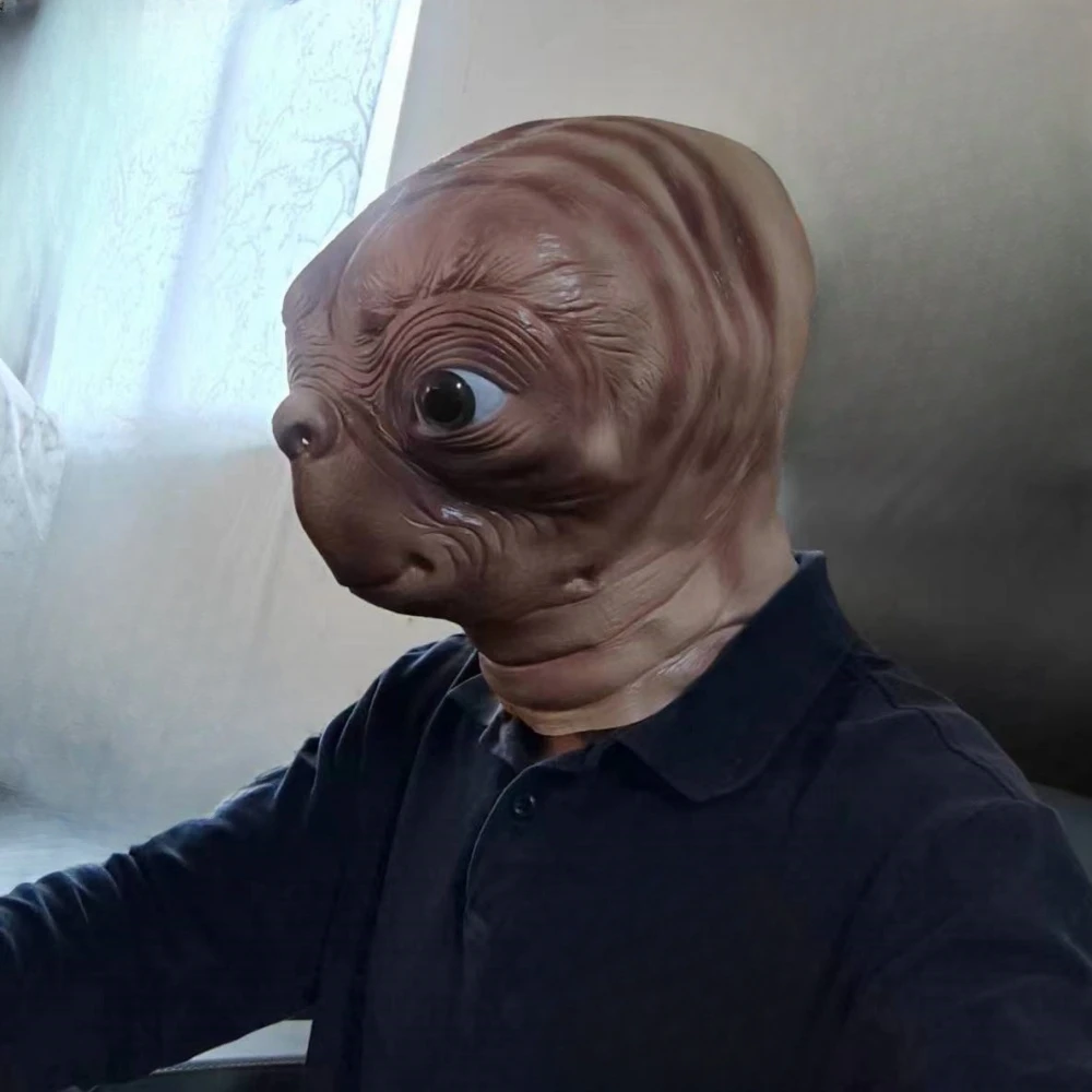 PartyHop Maschera Alieno Spaventosa Orrore Maschera Realistica Del Lattice Della Testa Costume In Maschera Per Halloween Festa Parata Di Carnevale - Foto 10