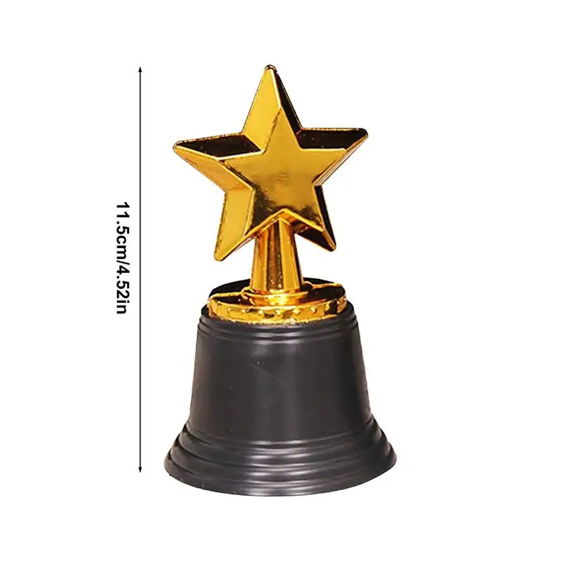Star Gold Award Trophies Recognition Award Golden Trophies Prize for Kids Party Favors Props Rewards Winning Prizes