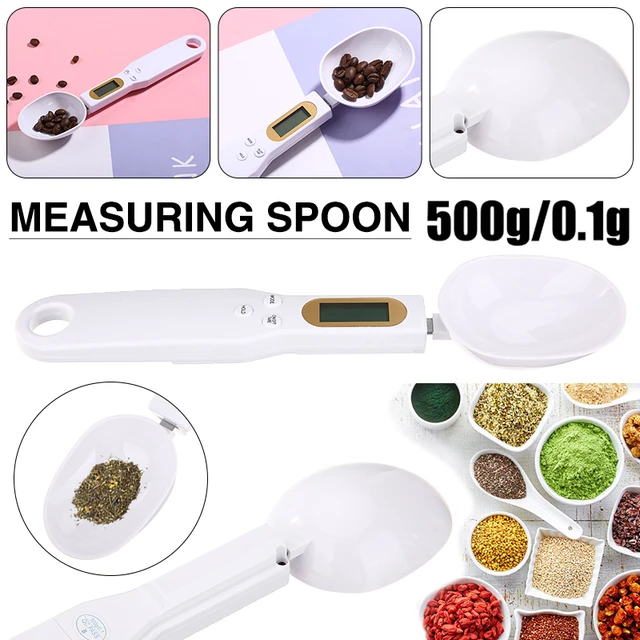 Digital Spoon Scale, Digital Kitchen Scales 500g/0.1g Kitchen Measuring  Spoon Food Scale Digital Multi-Function with Accurate LCD Display for