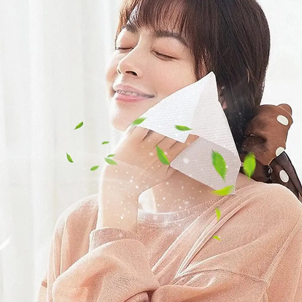 녹차 오일 컨트롤 클렌징 티슈 개별 포장 에센셜 페이셜 여행용 메이크업 리무버 리무버 린스 없음 젠틀 K5H8