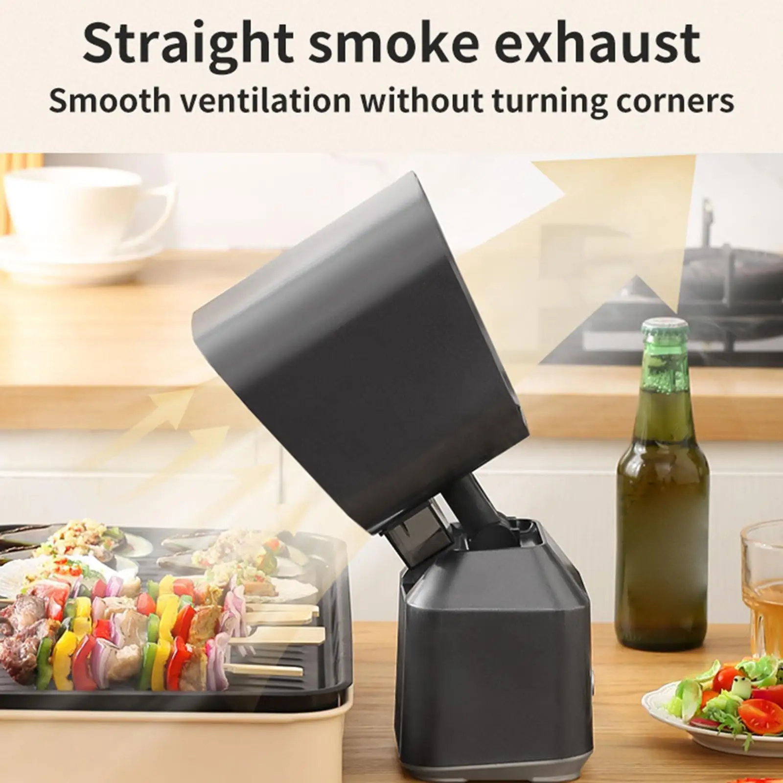 Household Extractor Hood Jp Plug Adapter Strong Suction for Apartment RV BBQ 4