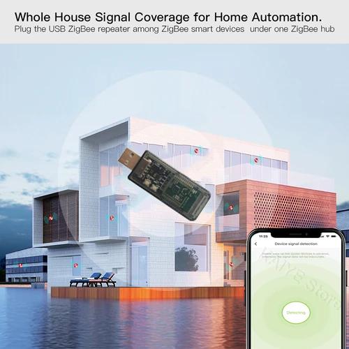 Zigbee-3.0 신호 리피터 USB 신호 증폭기 익스텐더, Tuya eWeLink 홈 어시스턴트 ZigBee2MQTT Tasmota 장치 자동화 5