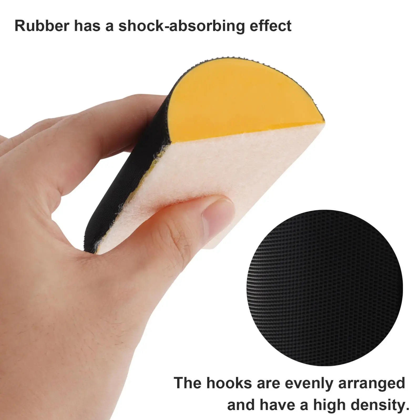 Hand Sanding Block Hook and Loop Assorted Shaped Sanding Disc Holder Grinding Sponge Abrasive Tool Manual Grinding Hand Tool woodworking hand tools