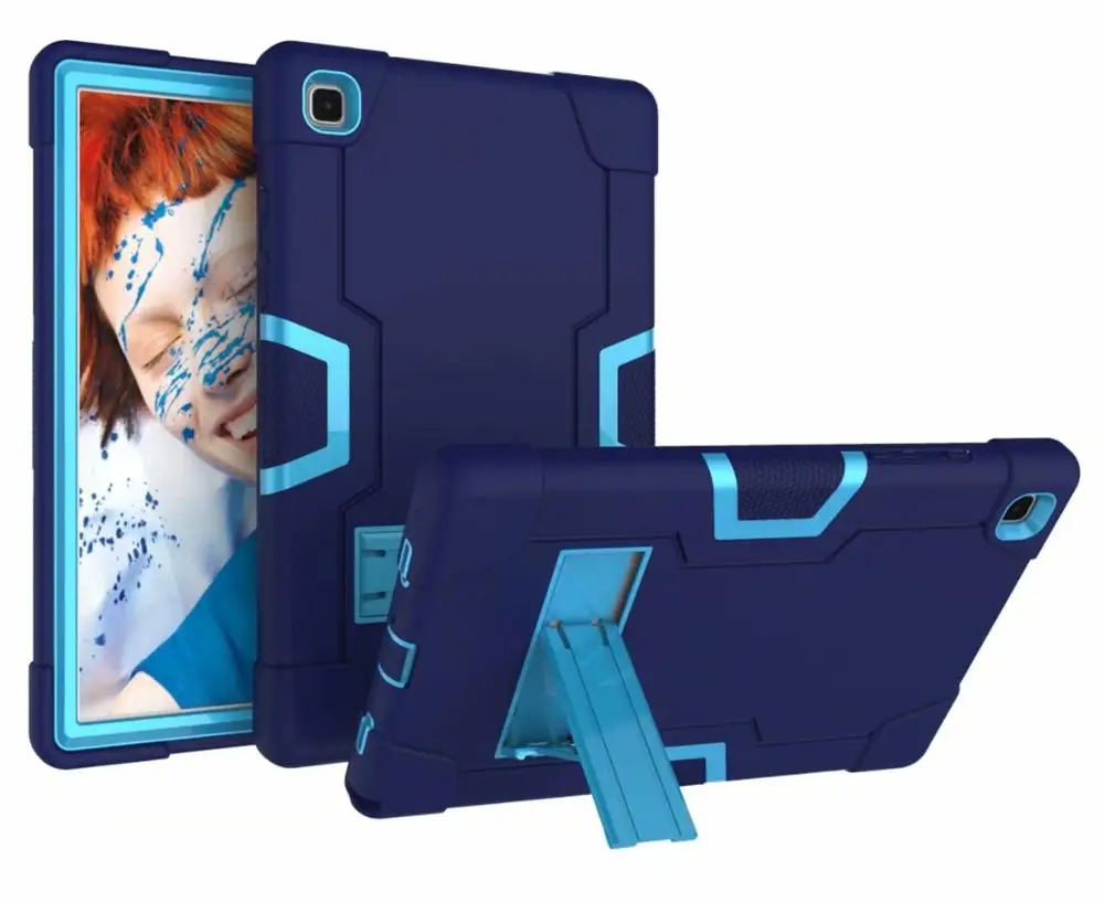 

Tablet Cover for Samsung Galaxy Tab A7 10.4 2020 SM-T500 SM-T505 Kids Safe PC Silicon Hybrid Stand Full Body Shockproof Case