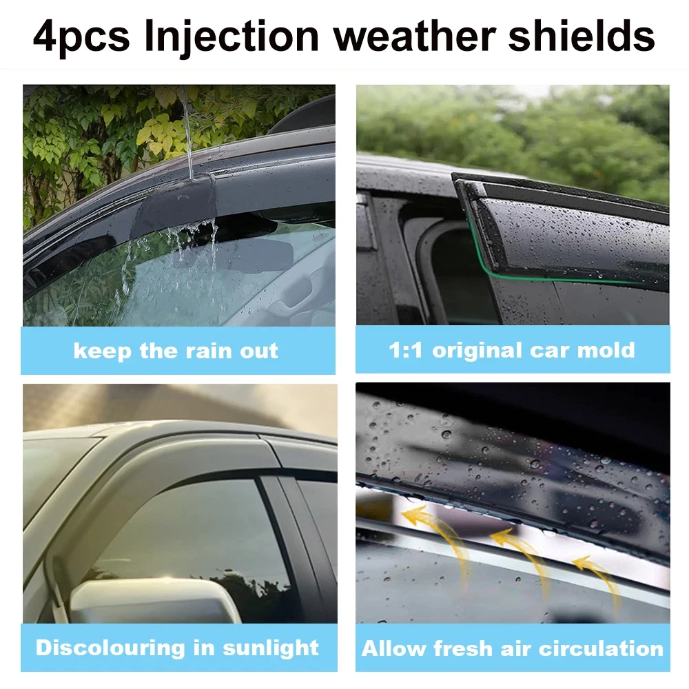 車用サイドバイザー に適合する カムリ 2018-2020 車ウインドディフレクター ウィンドウバイザー ウィンドウレインカバーシー トヨタ カムリ  2018年〜現行 サイドバイザー ドアバイザー 雨よけ 4PCS エアロ 快適 換気 窓 ドア窓 車用サンバイザー ウィンドウ 専用設計 ... レインシールド に適合する レネゲード 2014-2023 ウィンドウバイザー ドアベントシェード ウィンドディフレクター クローム