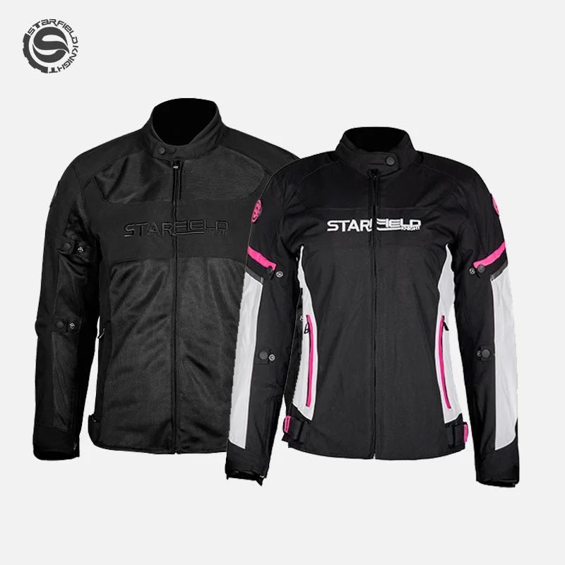

SFK Motorcycle Riding Jacket Women Men Armor Protection Summer&Winter Reflective Racing Matching Knight Jacket Motocross