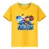 New Game Blox Fruits 100%Cotton t shirt for kids boy 10years anime Tees Short Tops pride tshirt y2k one piece kids clothes girls 3