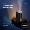 6L Humidifier For Bedroom, Smart Large Room Humidifier, Warm & Cool Mist, Plants, Baby, Top Fill, 60Hr Runtime, Quiet, High 5