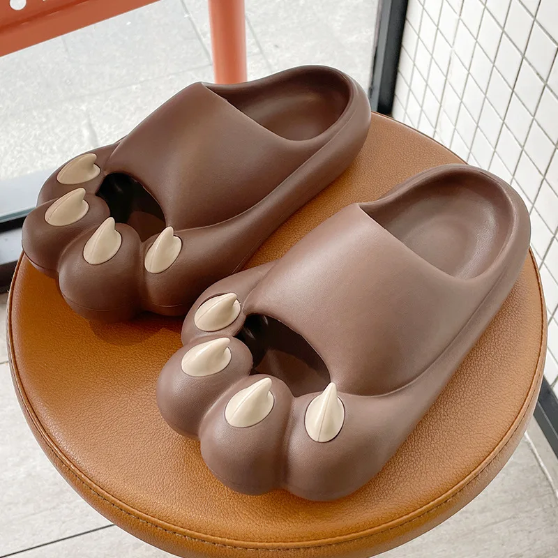 Lindas zapatillas con forma de pata de tigre para hombre, nuevas