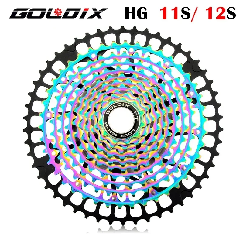 

GOLDIX MTB Cassette 11/12 Speed Ultra Light CNC One Piece Bicycle Parts for SHIMANO HG M6100 7100 8100 DEORE XT freewheel