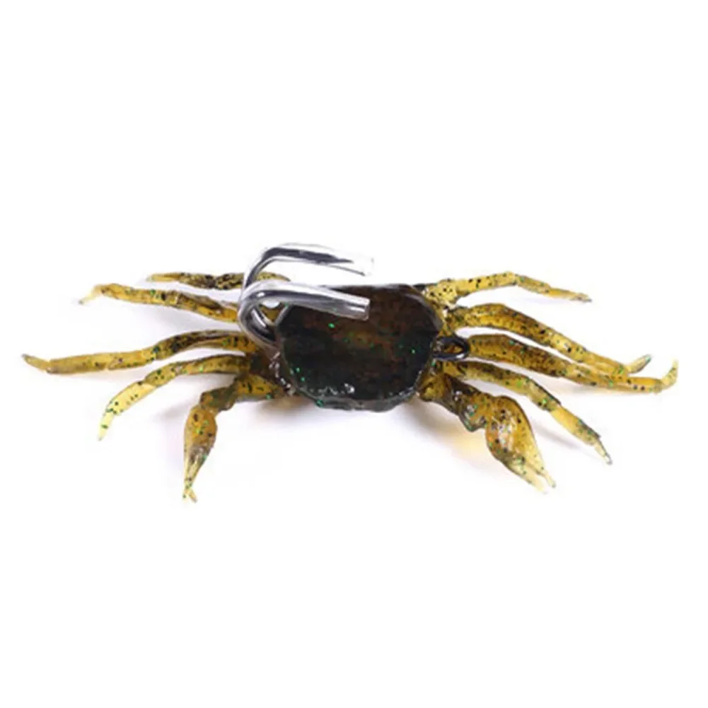 Artificial Crab Baits Crab Soft Bait 1/2/3/4/5/6# 3D Simulation Soft Lures Outdoor For Fishing