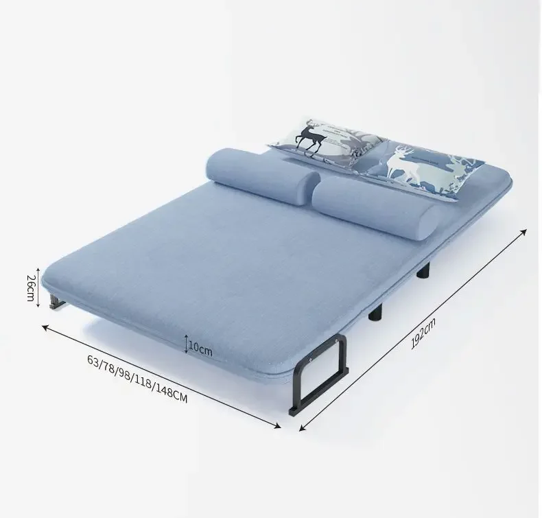 Folding Sofa Bed Dual-purpose Leisure Internet Celebrity Nap Simple Small Apartment Multi-functional Simple Bed Sofa Foldable