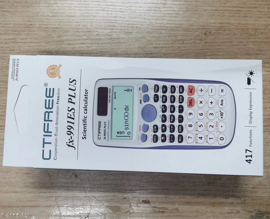 FX-991ES-PLUS 오리지널 과학 계산기, 고등학교 대학생용 417 가지 기능, 사무실 동전 배터리, 신제품