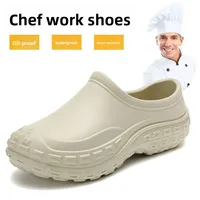 Anti-Slip Chef Shoes Garden Kitchen Work Shoes Men Women Labor Protection Waterproof Single Size EVA Material Simple Style