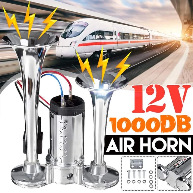 NEUE 600DB Auto Horn Super Laut 12V Dual Trompete Air Horn Kompressor Für  Auto Lkw Boot Zug Horn Hupe für Auto Sound Signal - AliExpress