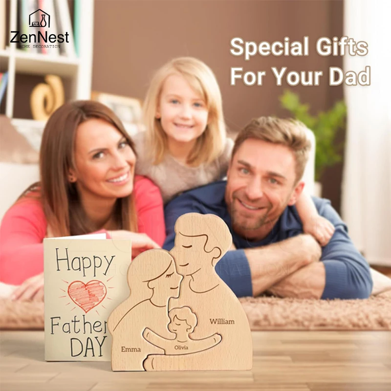 Custom Wooden Home Puzzle Décor - Thoughtful Gifts for Mother's or Father's Day