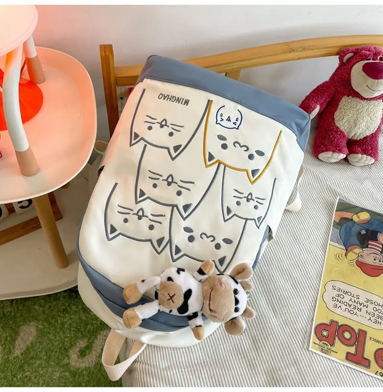 Kawaii Korea Style Cats Pastel Backpack - Limited Edition